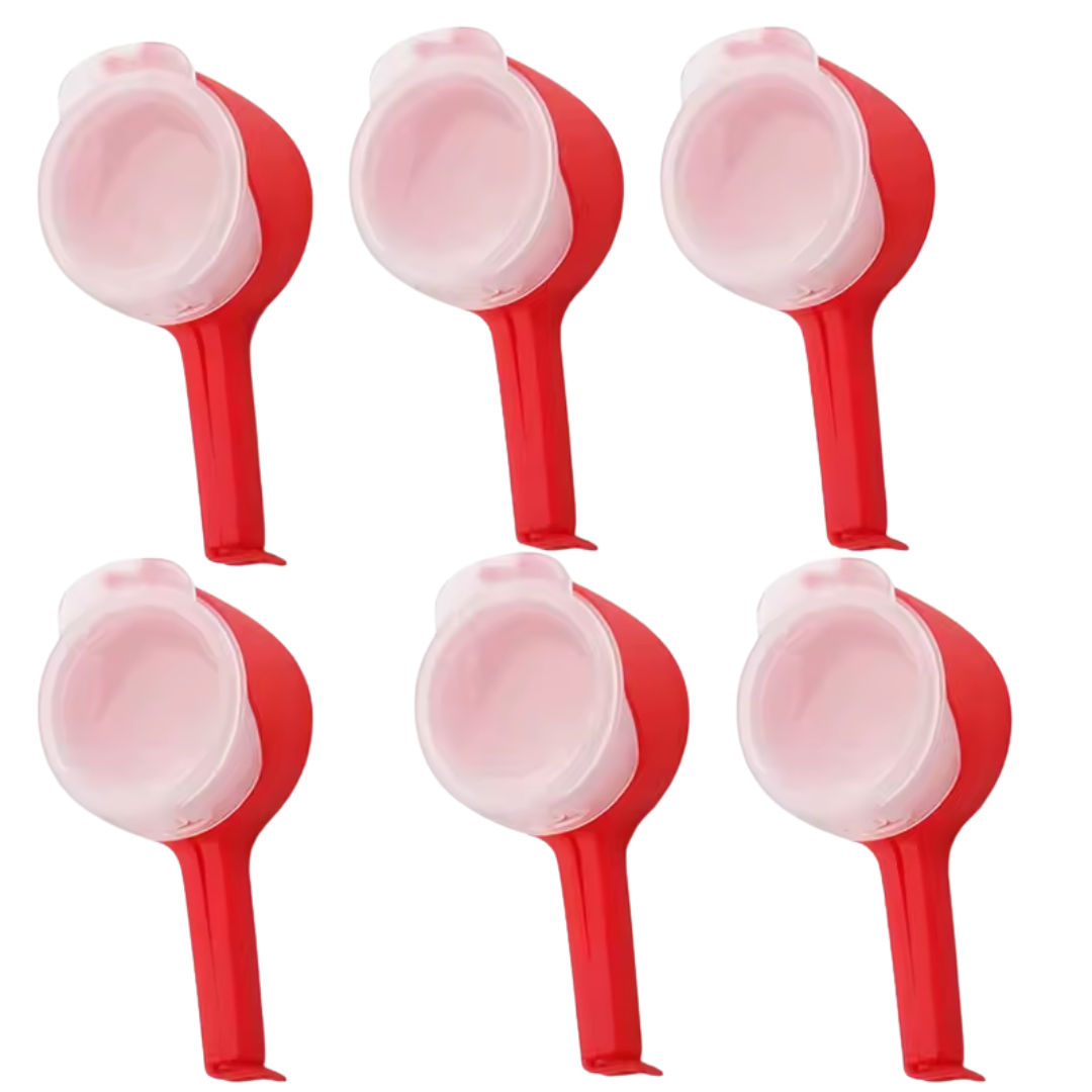 Clip sellador con tapa dosificadora