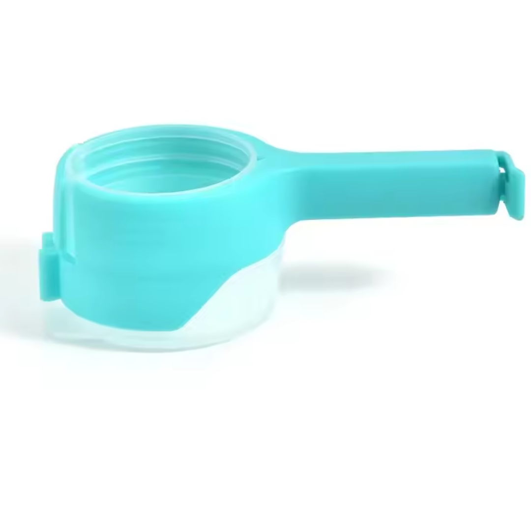 Clip sellador con tapa dosificadora