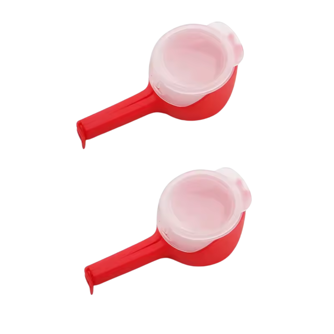 Clip sellador con tapa dosificadora