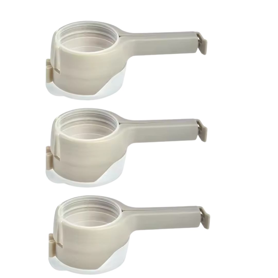 Clip sellador con tapa dosificadora